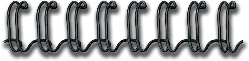 Fellowes Draadbindruggen A4 60 Vellen Metaal Zwart 100 Stuks