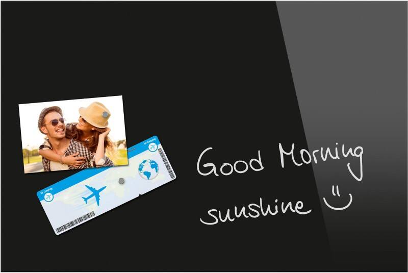 Sigel Be!Board Glasbord Magnetisch 40 cm (H) Zwart