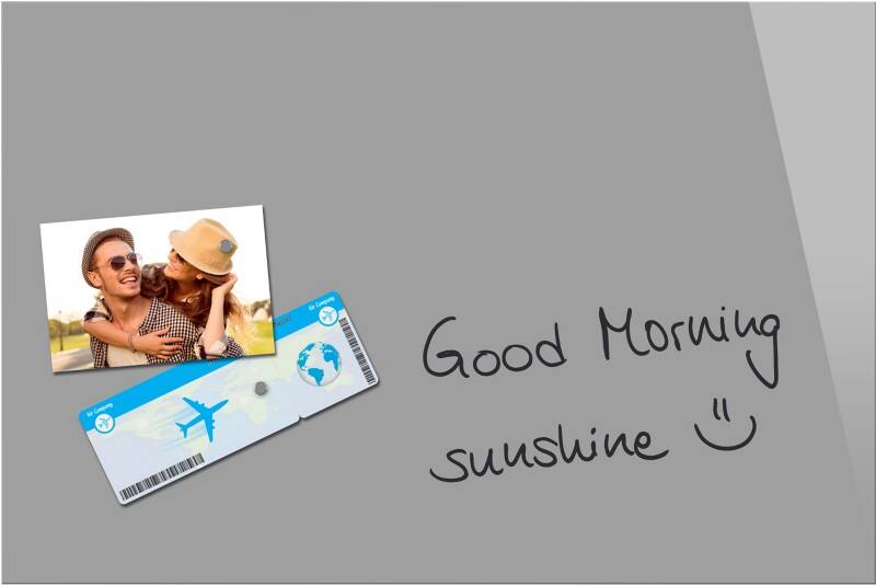 Sigel Be!Board Glasbord Magnetisch 40 cm (H) Grijs