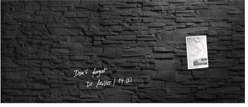 Sigel Artverum Glasbord Magnetisch Enkel 130 (B) x 55 (H) cm Antraciet