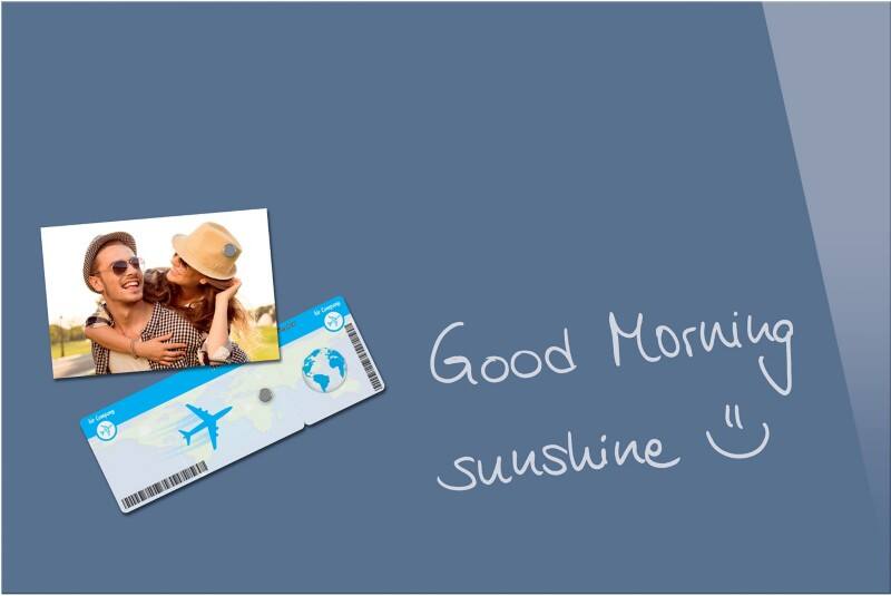 Sigel Be!Board Glasbord Magnetisch 40 cm (H) Blauw