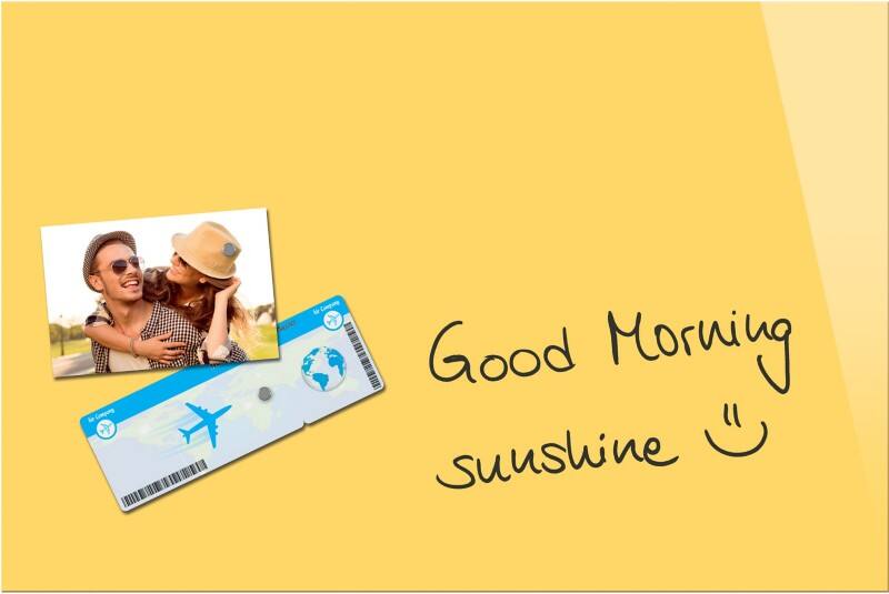 Sigel Be!Board Glasbord Magnetisch 40 cm (H) Geel