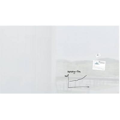 Sigel Artverum Glasbord Magnetisch Enkel 240 (B) x 120 (H) cm Wit