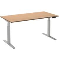 Ceha Adjust 2 Plus Elektrisch hoogteverstelbaar Zit-sta-bureau Rechthoekig Beuken T-Voet 1,800 (B) x 800 (D) x 1,300 (H) mm Melamine, metaal