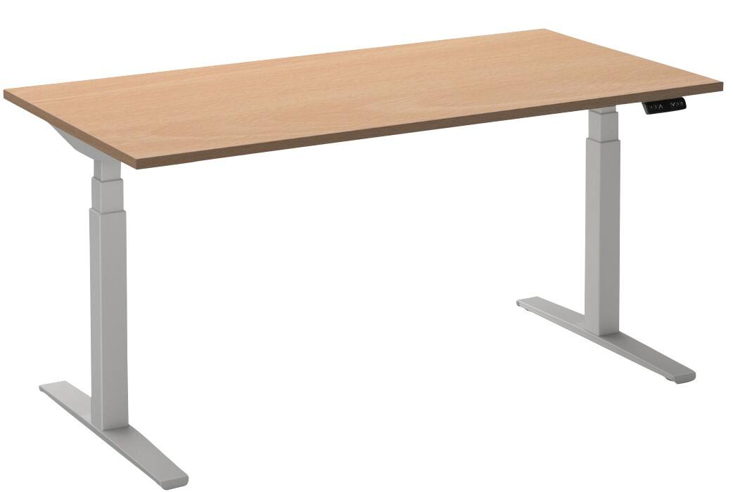 Ceha Adjust 2 Plus Elektrisch hoogteverstelbaar Zit-sta-bureau Rechthoekig Beuken T-Voet 1,800 (B) x 900 (D) x 1,300 (H) mm Melamine, metaal