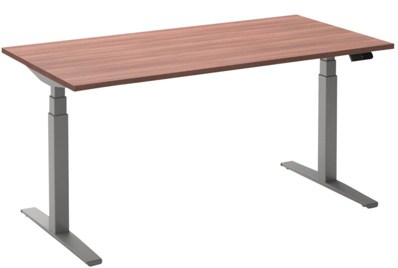 Ceha Adjust 2 Plus Elektrisch hoogteverstelbaar Zit-sta-bureau Rechthoekig Havanabruin Eiken T-Voet 2,000 (B) x 800 (D) x 1,300 (H) mm Melamine, metaal