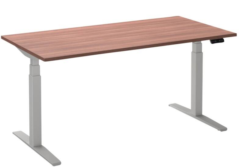 Ceha Adjust 2 Plus Elektrisch hoogteverstelbaar Zit-sta-bureau Rechthoekig Havanabruin Eiken T-Voet 2,000 (B) x 800 (D) x 1,300 (H) mm Melamine, metaal