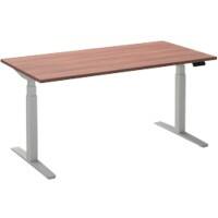 Ceha Adjust 2 Plus Elektrisch hoogteverstelbaar Zit-sta-bureau Rechthoekig Havanabruin Eiken T-Voet 1,200 (B) x 800 (D) x 1,300 (H) mm Melamine, metaal
