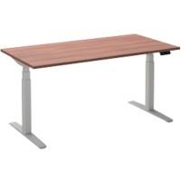 Ceha Adjust 2 Plus Elektrisch hoogteverstelbaar Zit-sta-bureau Rechthoekig Havanabruin Eiken T-Voet 1,400 (B) x 800 (D) x 1,300 (H) mm Melamine, metaal
