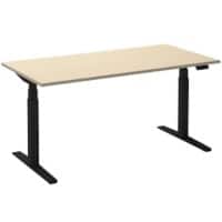 Ceha Adjust 2 Plus Elektrisch hoogteverstelbaar Zit-sta-bureau Rechthoekig Ahorn T-Voet 1,200 (B) x 800 (D) x 1,300 (H) mm Melamine, metaal
