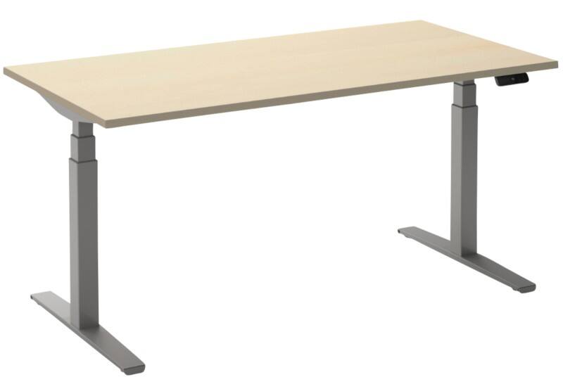 Ceha Adjust 2 Plus Elektrisch hoogteverstelbaar Zit-sta-bureau Rechthoekig Ahorn T-Voet 1,800 (B) x 800 (D) x 1,300 (H) mm Melamine, metaal
