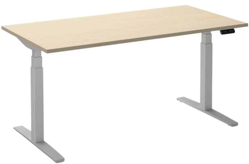 Ceha Adjust 2 Plus Elektrisch hoogteverstelbaar Zit-sta-bureau Rechthoekig Ahorn T-Voet 1,800 (B) x 800 (D) x 1,300 (H) mm Melamine, metaal