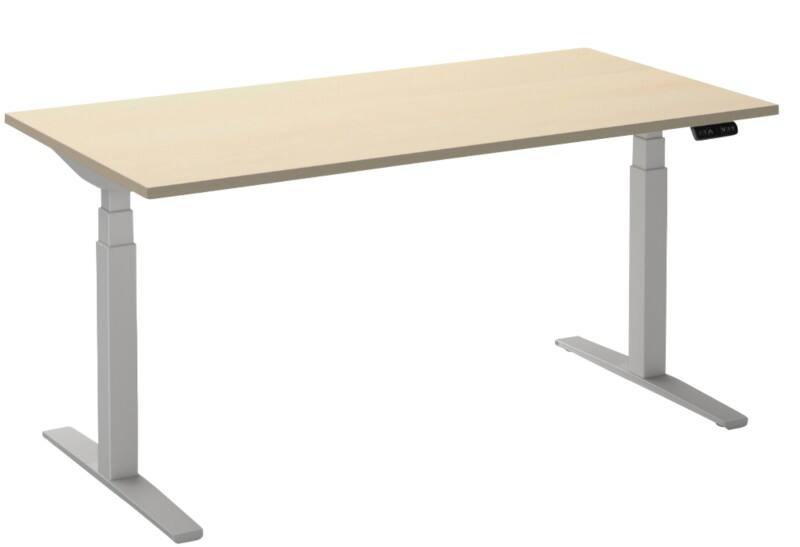 Ceha Adjust 2 Plus Elektrisch hoogteverstelbaar Zit-sta-bureau Rechthoekig Ahorn T-Voet 1,800 (B) x 900 (D) x 1,300 (H) mm Melamine, metaal