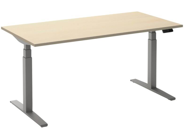 Ceha Adjust 2 Plus Elektrisch hoogteverstelbaar Zit-sta-bureau Rechthoekig Ahorn T-Voet 2,000 (B) x 800 (D) x 1,300 (H) mm Melamine, metaal