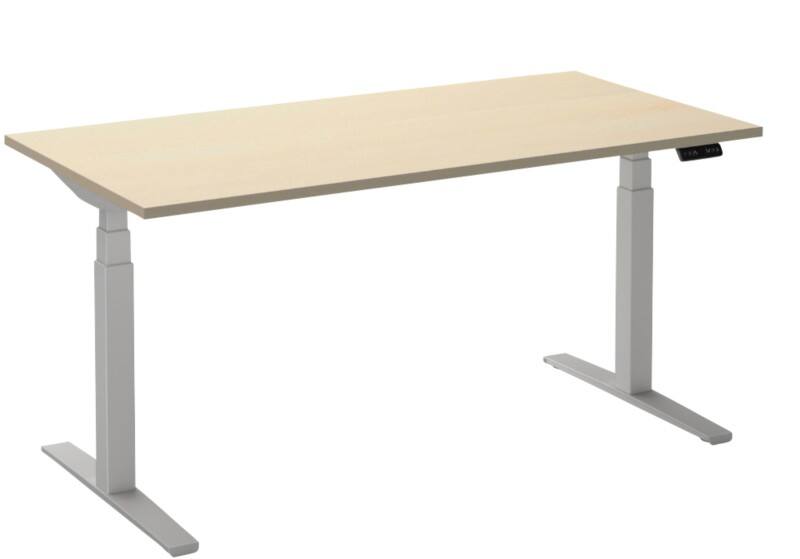 Ceha Adjust 2 Plus Elektrisch hoogteverstelbaar Zit-sta-bureau Rechthoekig Ahorn T-Voet 2,000 (B) x 800 (D) x 1,300 (H) mm Melamine, metaal