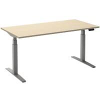 Ceha Adjust 2 Plus Elektrisch hoogteverstelbaar Zit-sta-bureau Rechthoekig Ahorn T-Voet 1,200 (B) x 800 (D) x 1,300 (H) mm Melamine, metaal