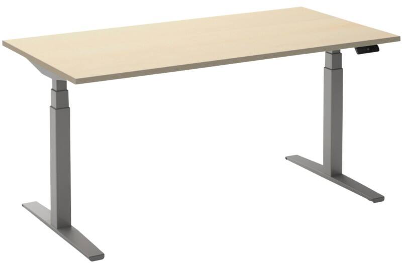 Ceha Adjust 2 Plus Elektrisch hoogteverstelbaar Zit-sta-bureau Rechthoekig Ahorn T-Voet 1,800 (B) x 900 (D) x 1,300 (H) mm Melamine, metaal