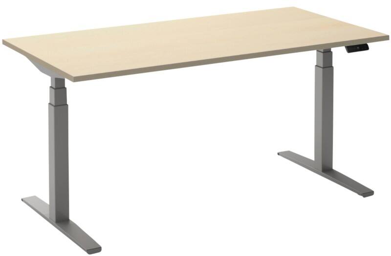 Ceha Adjust 2 Plus Elektrisch hoogteverstelbaar Zit-sta-bureau Rechthoekig Ahorn T-Voet 2,000 (B) x 800 (D) x 1,300 (H) mm Melamine, metaal