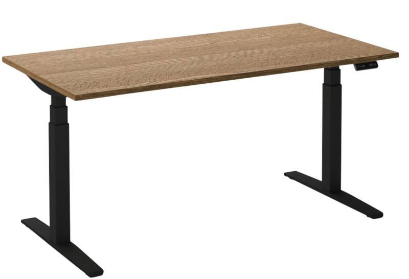 Ceha Adjust 2 Plus Elektrisch hoogteverstelbaar Zit-sta-bureau Rechthoekig Tabak Eiken T-Voet 2,000 (B) x 800 (D) x 1,300 (H) mm Melamine, metaal