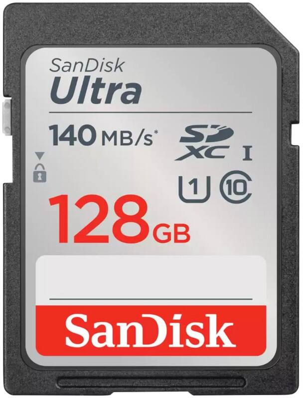 SanDisk SD-kaart 128 GB Ultra 140 MB/s