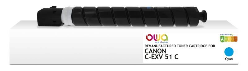 OWA C-EXV 51 C Compatibel Canon Inktcartridge K40260OW Cyaan