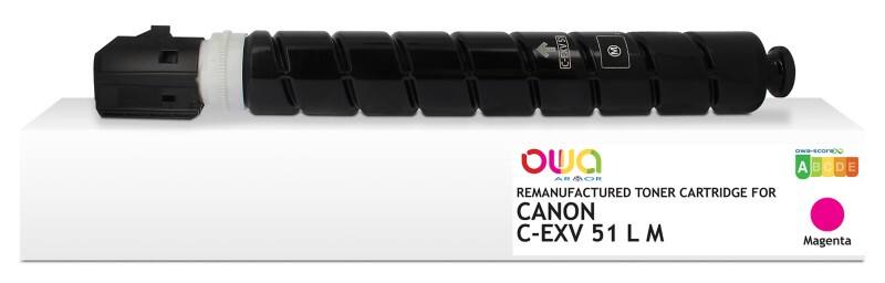 OWA C-EXV 51 L M Compatibel Canon Inktcartridge K40143OW Magenta