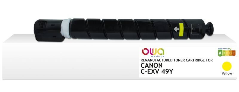 OWA C-EXV 49 Y Compatibel Canon Inktcartridge K40047OW Geel