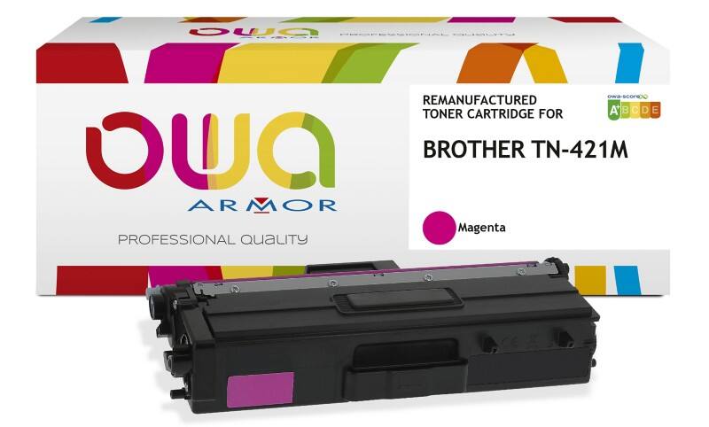 OWA TN-421M Compatibel Brother Tonercartridge Magenta