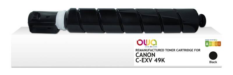 OWA C-EXV 49 K Compatibel Canon Inktcartridge K40044OW Zwart