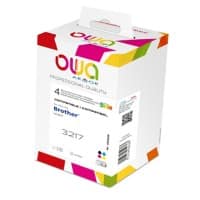 OWA LC3217 Compatibel Brother Inktcartridge K10200OW Cyaan, geel, magenta, zwart 4 Stuks