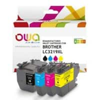 OWA LC3219XL Compatibel Brother Inktcartridge K10535OW Cyaan, geel, magenta, zwart 4 Stuks