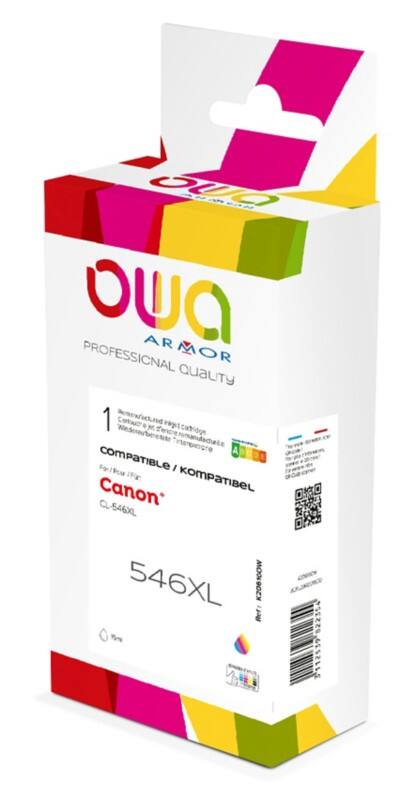 OWA CL-546XL Compatibel Canon Inktcartridge Cyaan, Magenta, Geel