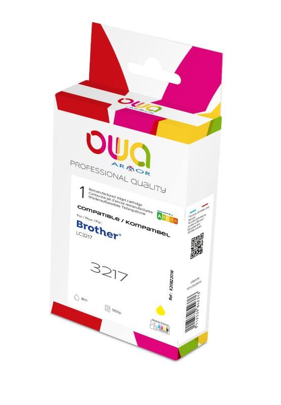 OWA LC3217 Compatibel Brother Inktcartridge K20822OW Geel