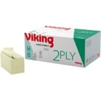 Viking Standard Recycled Handdoek V-vouw Groen 2-laags 1185070 15 Stuks à 250 Vellen