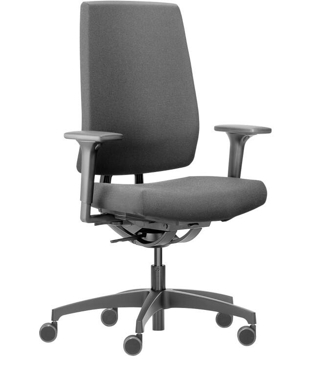 Dauphin Indeed Bureaustoel Synchro Tilt 2D Armleuning Zwart 150 kg ID 7046_SLP 720 x 720 mm