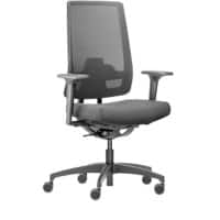 Dauphin Indeed Bureaustoel Synchroonmechanisme 2D armleuning Zwart 150 kg ID 7056_SLP 720 x 720 mm
