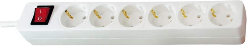 brennenstuhl Stekkerdoos met Schakelaar 1550620416 6 stopcontacten 1,4 m Wit