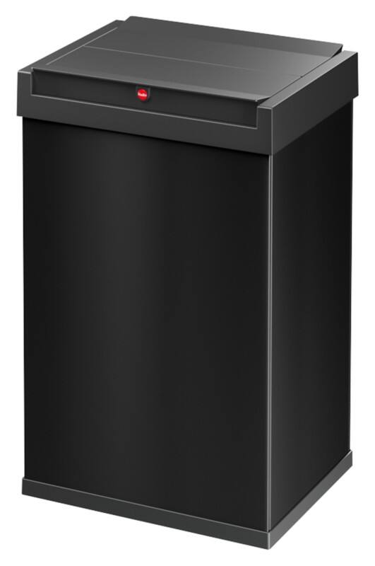 Hailo Big-Box Swing L Prullenbak met tuimeldeksel 35 l Zwart Kunststof, staal