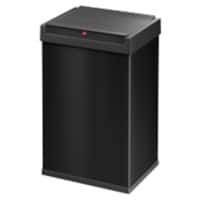 Hailo Big-Box Swing L Prullenbak met tuimeldeksel 35 l Zwart Kunststof, staal