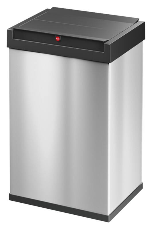 Hailo Big-Box Swing L Prullenbak met tuimeldeksel 35 l Zilver Kunststof, roestvrij staal