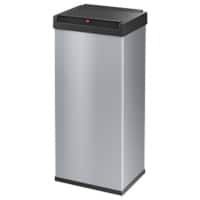 Hailo Big-Box Swing XL Prullenbak met tuimeldeksel 52 l Zilver Kunststof, staal