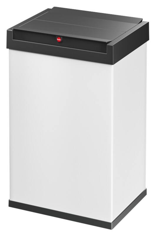 Hailo Big-Box Swing L Prullenbak met tuimeldeksel 35 l Wit Kunststof, staal