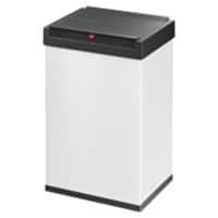 Hailo Big-Box Swing L Prullenbak met tuimeldeksel 35 l Wit Kunststof, staal