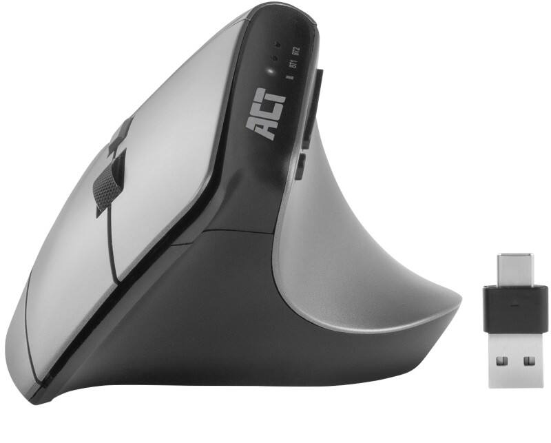 ACT AC5155 Draadloze muis Bluetooth Zwart, zilver