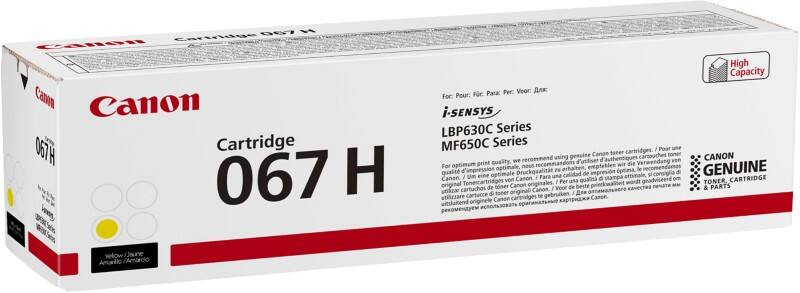 Canon 067 H Origineel Tonercartridge Geel