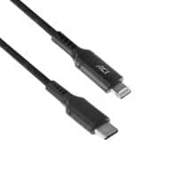 ACT Oplaadkabel USB-C mannelijk Apple Lightning Zwart 1 m