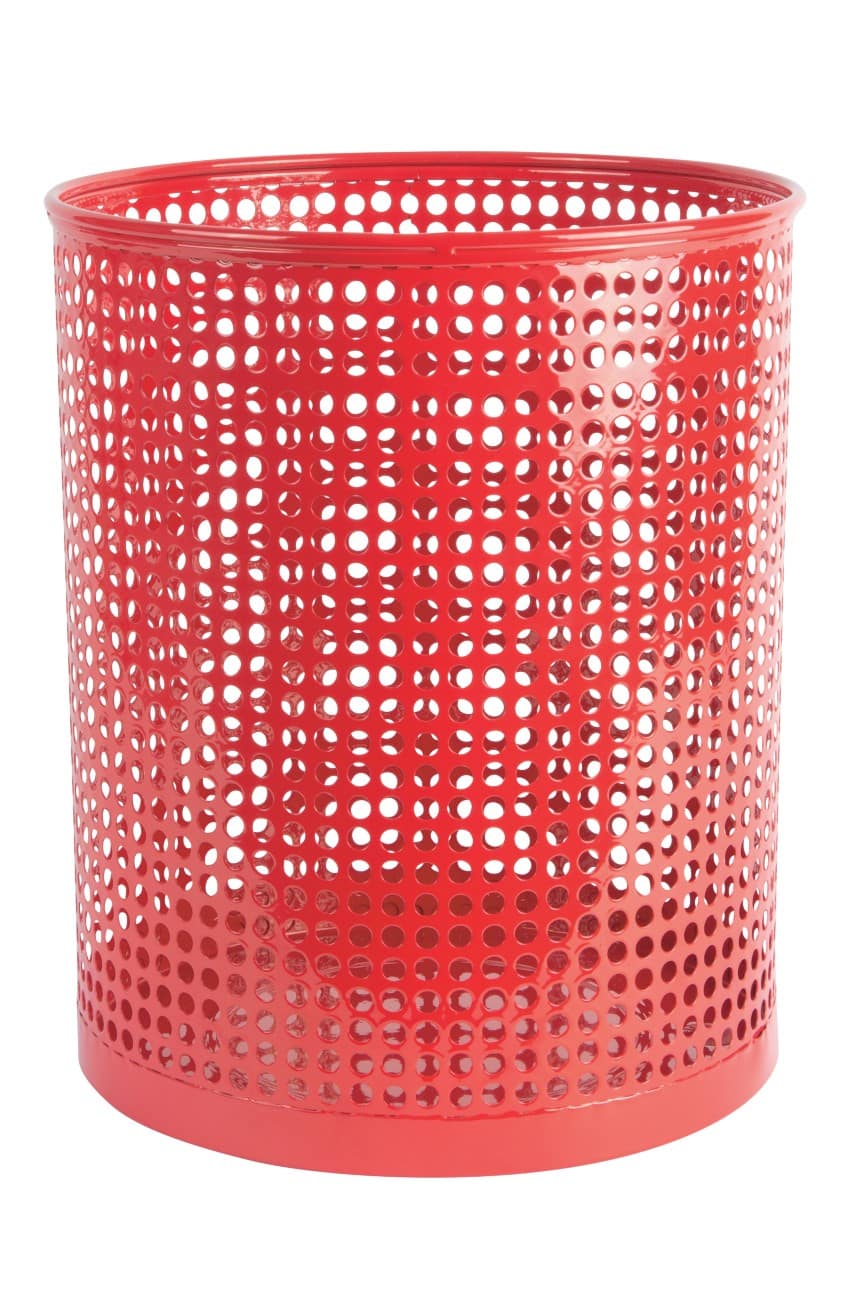 Foray Prullenmand Mesh Rood 13L Metaal 24 x 29 cm