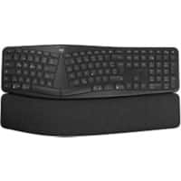 Logitech Ergo Draadloos toetsenbord QWERTZ (DE) Met bluetooth Grafiet K860