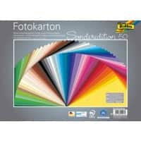 Folia Gekleurd papier Kleurenassortiment Fotokarton 300 g/m² 6125/50 99 50 vel