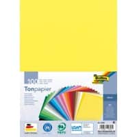 Folia A4 Knutselpapier Kleurenassortiment Recycled 130 g/m² 100 Vellen